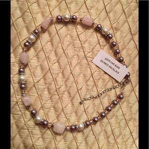 Rose quartz necklace